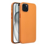 Leather Mag Cover kompatybilne z MagSafe do IPHONE 15 PLUS pomaraczowy