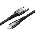 BASEUS kabel USB A do Lightning 2,4A Glimmer CADH000301 2 m czarny