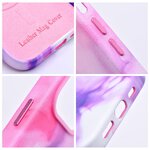 Leather Mag Cover kompatybilne z MagSafe do IPHONE 12 PRO purple splash