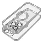 Futerał GLAM do IPHONE 15 srebrny