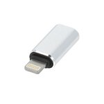 Adapter ładowarki Typ C do iPhone Lightning 8-pin srebrny