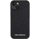 Oryginalne Etui KARL LAGERFELD Hardcase KLHCP15SPQKPMK do iPhone 15 (Quilted Pattern  / czarny)