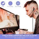 Douszne Słuchawki Gamingowe 3D Stereo Sound z Odłączanym Mikrofonem Wintory M31 Czarne