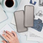 Kabura Book Elegance do SAMSUNG A14 4G / A14 5G stalowy