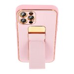 Futera LEATHER Case Kickstand do IPHONE 15 PLUS rowy