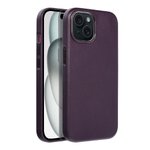 Leather Mag Cover kompatybilne z MagSafe do IPHONE 15 ciemny fioletowy