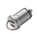 FORCELL F-ENERGY Mini adowarka samochodowa 2 x Typ C PD30W