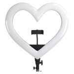 Lampa LED Ring / Heart Stream RGB pierścieniowa 12 cali FULL COLOR z uchwytem na telefon + statyw JM33-13