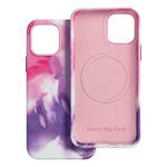 Leather Mag Cover kompatybilne z MagSafe do IPHONE 12 PRO purple splash