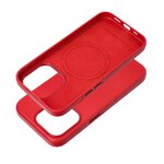 Leather Mag Cover kompatybilne z MagSafe do IPHONE 15 PRO czerwony