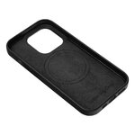 Leather Mag Cover kompatybilne z MagSafe do IPHONE 12 PRO MAX czarny