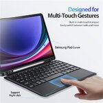 DUX DUCIS DK - etui skadane z klawiatur bezprzewodow do Samsung Tab S9 czarne