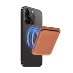 Portfel magnetyczny Leather Mag Wallet brzowy