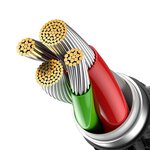 BASEUS kabel USB A do Lightning 2,4A Glimmer CADH000301 2 m czarny