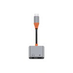 WiWU - Audio adapter LT10 Typ C do Typ C + 3.5mm