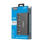 REBEL uniwersalny zasilacz sieciowy 120W 12-19,5V automatyczny 11 końcówek czarny