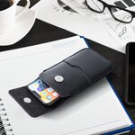 Skrzana uniwersalna wsuwka z klapk - ROYAL / czarny - Rozmiar 2XL - IPHONE 6 PLUS / SAMSUNG A52 / XIAOMI REDMI NOTE 10