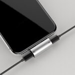 BASEUS adapter 2w1 Lightning do 2 x Lightning CAL46-S1 srebrno czarny