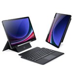 DUX DUCIS DK - etui skadane z klawiatur bezprzewodow do Samsung Tab S9 czarne