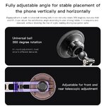 FORCELL F-Grip IronSecure uchwyt samochodowy do szyby/deski kompatybilny z MagSafe czarny