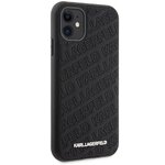 Oryginalne Etui KARL LAGERFELD Hardcase KLHCN61PQKPMK do iPhone 11 (Quilted K Pattern / czarny)