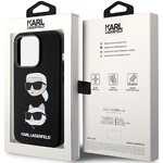 Oryginalne Etui KARL LAGERFELD Hardcase KLHCP15XSDHKCNK do iPhone 15 Pro Max (Silicone KC / czarny)