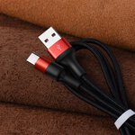 HOCO kabel USB do Typ C Xpress X26 czarno-czerwony