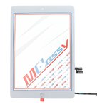 MUSTTBY Ekran dotykowy + taśma klejąca + Home do iPAD 8 (biały)