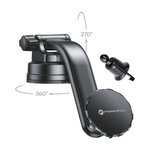FORCELL F-Grip MagLuxe uchwyt samochodowy do szyby/deski/kratki magnetyczny czarny