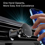 FORCELL F-Grip MagLuxe uchwyt samochodowy do szyby/deski/kratki magnetyczny czarny