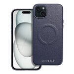 Futera Roar Leather Mag Case kompatybilny z MagSafe - do iPhone 15 Plus Granatowy