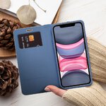 Kabura LUNA Book Carbon do IPHONE 16 Pro niebieski