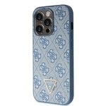 GUESS futera do IPHONE 14 Pro GUHCP14LP4TDSCPB (Crossbody 4G Metal Logo) niebieski