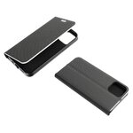 Kabura LUNA Book Carbon do IPHONE XR (") czarny