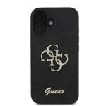 GUESS futerał do IPHONE 16 GUHCP16SHG4SGK (Fixed Glitter Big 4G) czarny