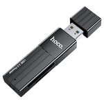HOCO czytnik kart pamięci 2w1 HB20 Mindful USB3.0
