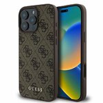 GUESS futerał do IPHONE 16 Pro GUHCP16LG4GFBR (PU 4G Classic) brązowy
