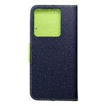 Kabura FANCY Book do XIAOMI Redmi Note 13 Pro 5G granatowo limonka
