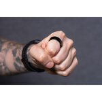 Smart Ring R11M- inteligentny pierścień ze stali ze stacją ładującą rozmiar 7 (17,3mm) czarny