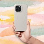 Silicone Zephyr Mag Cover kompatybilny z MagSafe do IPHONE 14 PLUS biay