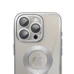 Futerał GLAM do IPHONE 16 Pro Max srebrny