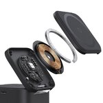 BASEUS ładowarka indukcyjna 2w1 kompatybilna z MagSafe 3A 20W BS-W531 czarna