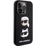 Oryginalne Etui KARL LAGERFELD Hardcase KLHCP15XSDHKCNK do iPhone 15 Pro Max (Silicone KC / czarny)