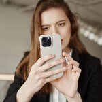 Silicone Zephyr Mag Cover kompatybilny z MagSafe do IPHONE 14 PLUS biay