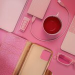 Kabura CANVAS Book do IPHONE 16 różowy