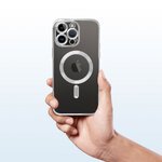 Futera Electro Mag Cover kompatybilny z MagSafe do IPHONE 14 PRO srebrny