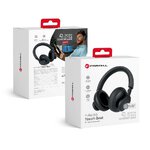 FORCELL F-AUDIO suchawki bezprzewodowe nagowne ANC Touch Beat czarne