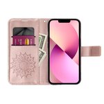 Kabura MEZZO Book do SAMSUNG A13 5G / A04S mandala złoty róż
