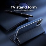 Kabura LUNA Book Carbon do HUAWEI P Smart 2019 niebieski