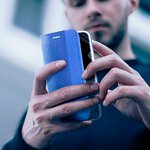 Kabura SENSITIVE Book do SAMSUNG S24 Ultra niebieski